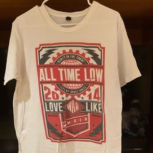 all time low tour t-shirt